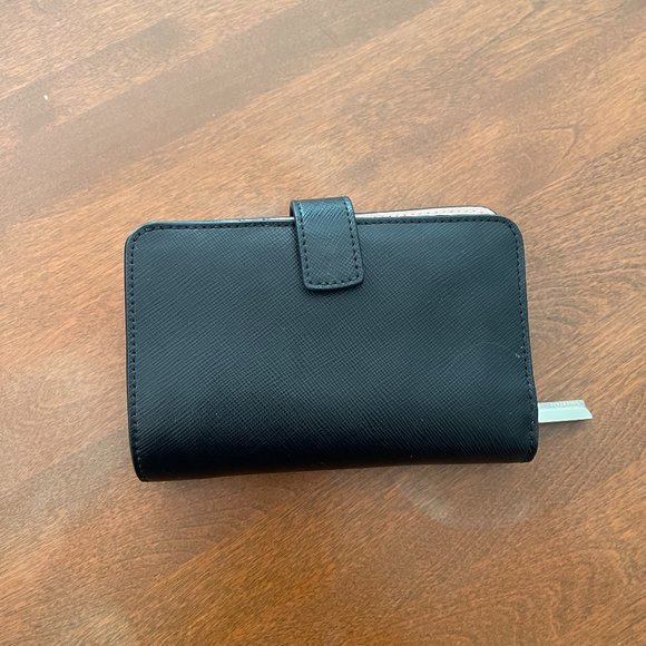 kate spade compact wallet pink and black - Picture 2 of 7